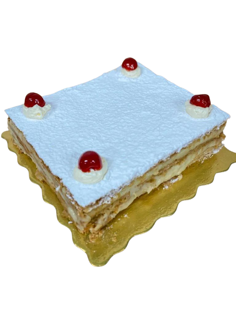 TORTA MILHOJAS CREMA PASTELERA